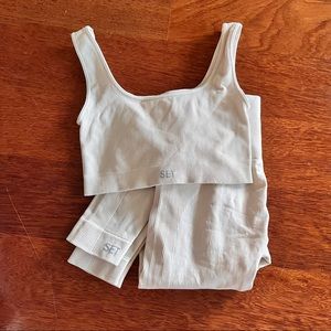 set active oat milk bra and leggings